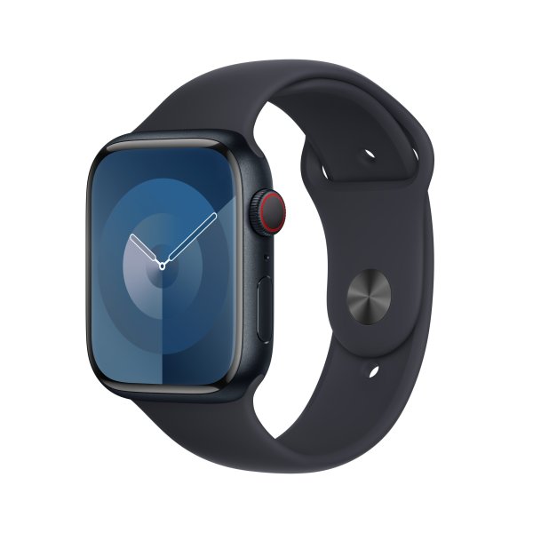 Apple Sportarmband für Apple Watch 45 mm, Mitternacht, M/L (150-200 mm Umfang)