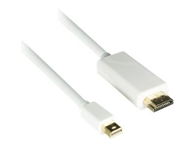 Dinic Mini DisplayPort auf HDMI Kabel (Full HD) + Audio