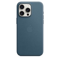 Apple iPhone 15 Pro Max Feingewebe Case mit MagSafe Pazifikblau