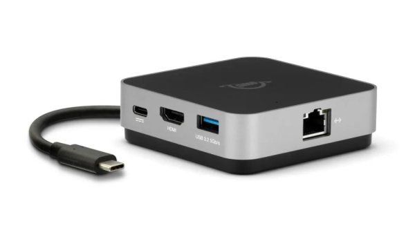 OWC Travel Dock E, USB-C Mini-Dock, Thunderbolt 3, Space Grau