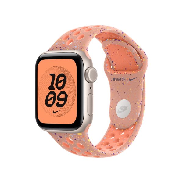 Apple Nike Sportarmband für Apple Watch 40mm, Alpenglow Pink, S/M (130-180 mm Umfang)