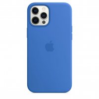 Apple Silikon Case für iPhone 12 Pro Max Capri Blau