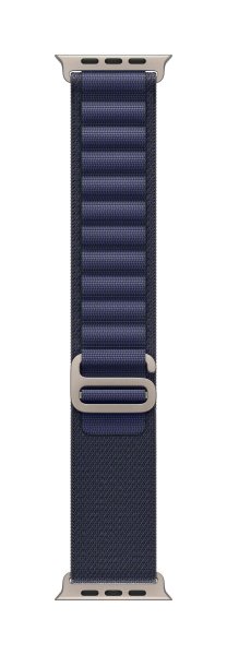 Apple Alpine Loop Armband für Apple Watch 49mm, Marine, Small (130-160 mm Umfang), Gehäusefarbe Natu