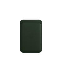 Apple iPhone Leder Wallet Schwarzgrün
