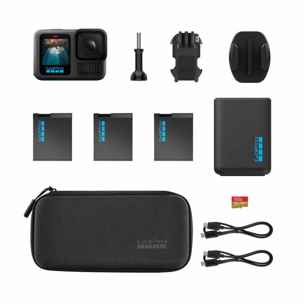 GoPro HERO13 Black Extended Power Bundle, Schwarz
