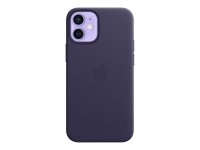 Apple Leder Case für iPhone 12 Deep Violet