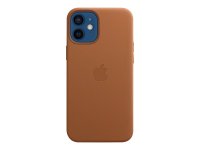 Apple Leder Case für iPhone 12 Sattelbraun