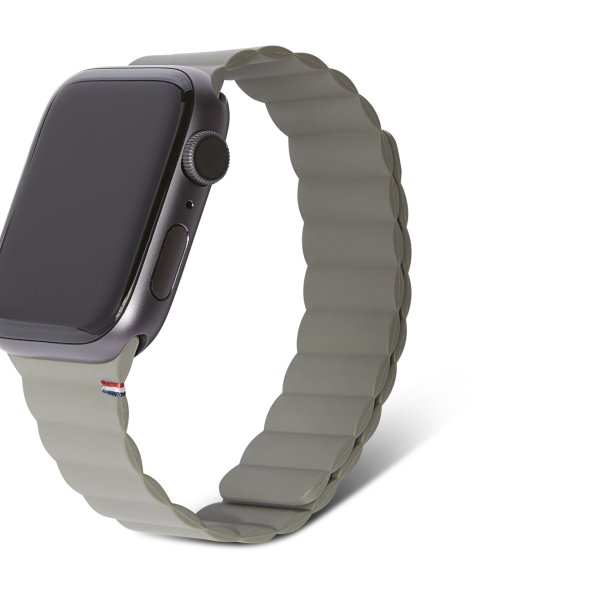Decoded magnetisches Armband aus Silikon für Apple Watch 38/40/41mm, Oliv
