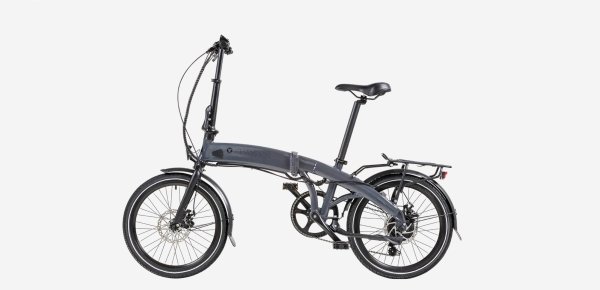 Johansson Finn E-Bike, Faltbarer Aluminiumrahmen, Bafang Heckmotor (250W), Shimano Acera 7-Gang Kett