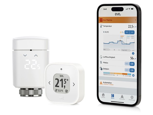 Eve Systems Thermo Raumkomfort Set, Eve Thermo + Eve Thermo Control
