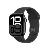 Apple Watch Series 10 Sportarmband Diamantschwarz