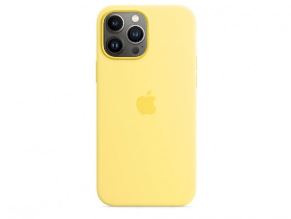 Apple iPhone 13 Pro Max Silikon Case mit MagSafe, Zitronenschale