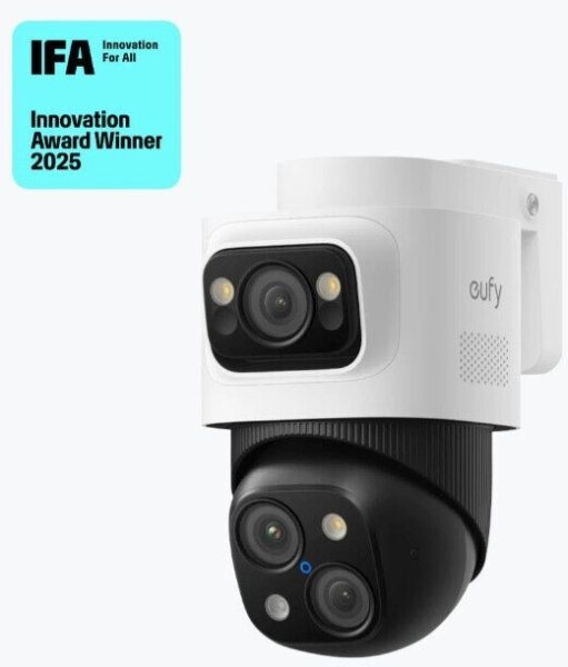 eufy PoE Cam Security System S4 Max, 3-Linsen Bullet-PTZ-Kameras, Überwachungskamera, Weiß