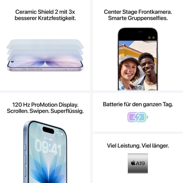 Apple iPhone 17, 256GB, Lavendel