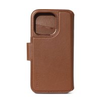 Decoded Leder Wallet mit MagSafe für iPhone 15 Pro Braun