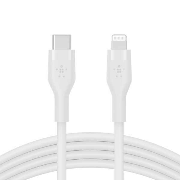 Belkin Flex USB-C auf Lightning Kabel, 1m, Weiß