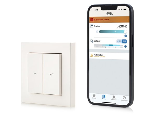 Eve Shutter Switch, Smarte Rollladensteuerung