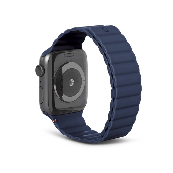 Decoded magnetisches Armband aus Silikon für Apple Watch 38/40/41mm, Blau