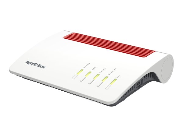 AVM FRITZ!Box 7530 AX, WLAN Router, DSL-Modem, 4-Port, Weiß/Rot