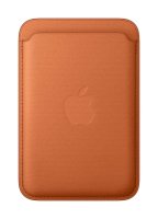 Apple iPhone Feingewebe Wallet mit MagSafe Fuchsrot