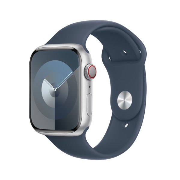 Apple Sportarmband für Apple Watch 45 mm, Sturmblau, S/M (130-180 mm Umfang)