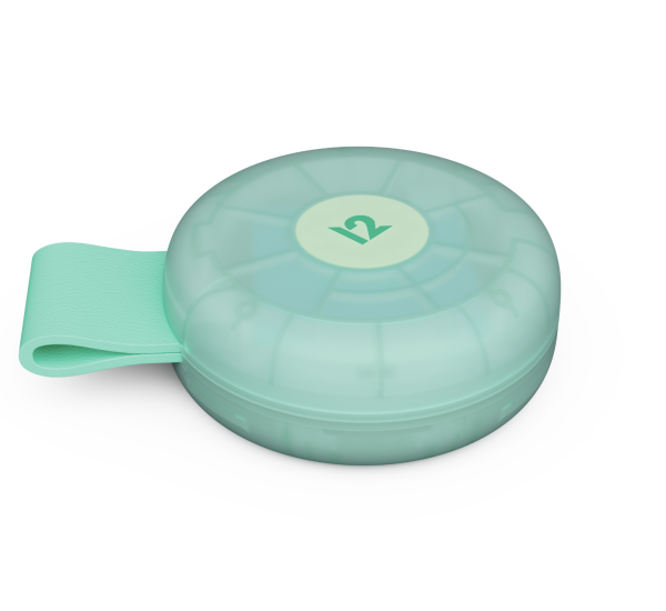 Twelve South Butterfly SE Translucent, Wireless Qi2 Charger (2-in-1), 25W, faltbar, Mint