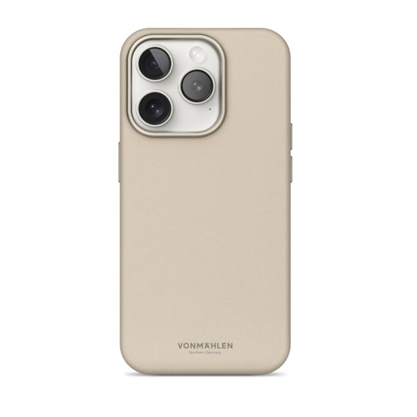 Vonmählen Vegan Leder Case für Apple iPhone 17 Pro, Cream