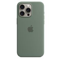 Apple iPhone 15 Pro Max Silikon Case mit MagSafe Zypresse