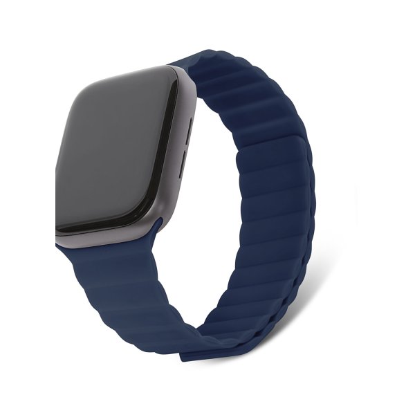 Decoded magnetisches Armband aus Silikon für Apple Watch 38/40/41mm, Blau