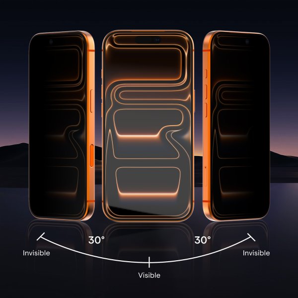 Guan Displayschutzfolie iPhone 17 Pro Privacy 2.5D Flat
