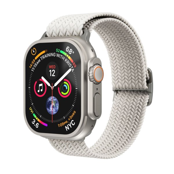Vonmählen Woven Loop für Apple Watch 42 (Series 1/2/3)/44/45/46/49mm, Cream/Natur