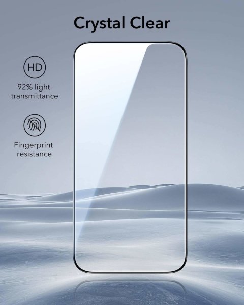 ESR Tempered-Glass Displayschutz für Apple iPhone Air, mit UltraFit Aufbringhilfe