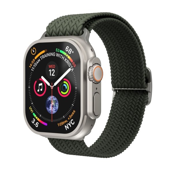 Vonmählen Woven Loop für Apple Watch 38/40/41/42mm (Series 10/11), Olive/Natur
