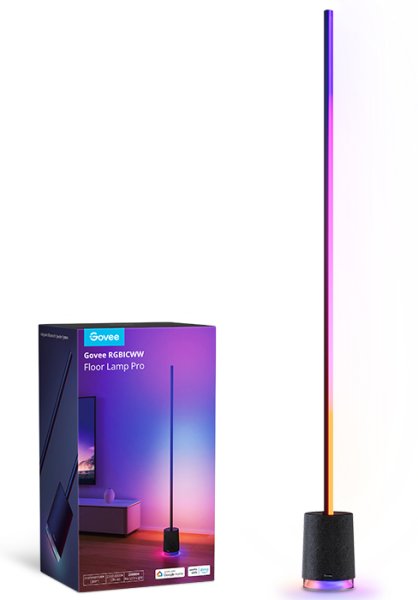 Govee RGBICWW SMART Lyra Corner Floor Lamp with Speaker