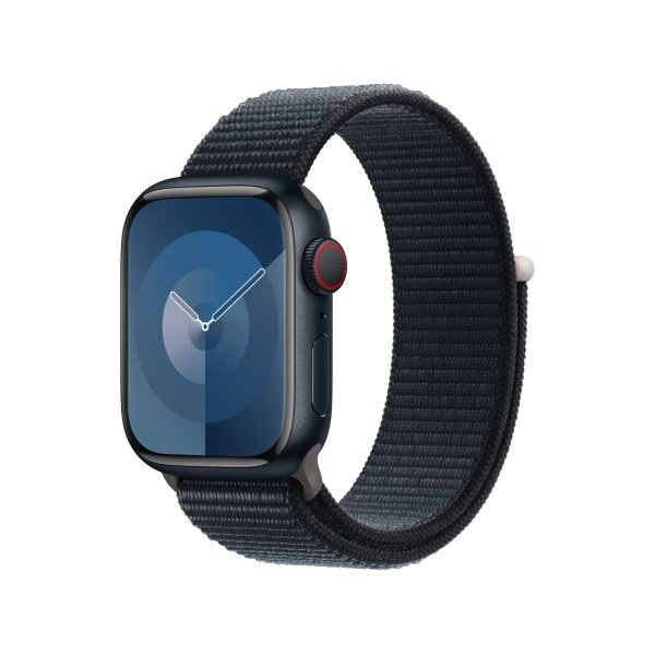 Apple Sport Loop Armband für Apple Watch 41 mm, Schwarz