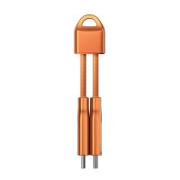 Nomad ChargeKey USB-C-auf-USB-C Lade- und Datenkabel Orange