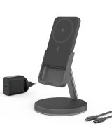 Anker MagGo 633 Kabelloses Ladegerät & Powerbank mit kabelloser Ladefunktion für iPhone & AirPod Schwarz