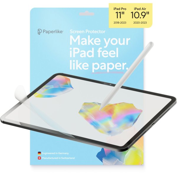 Paperlike 3 Displayschutzfolie für Apple iPad Air 10,9" (4./5. Gen) und iPad Pro 11" (1./2./3./4. Ge