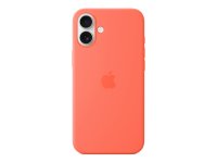 Apple iPhone 16 Plus Silikon Case mit MagSafe Mandarine