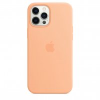 Apple Silikon Case für iPhone 12 Pro Max Cantaloupe