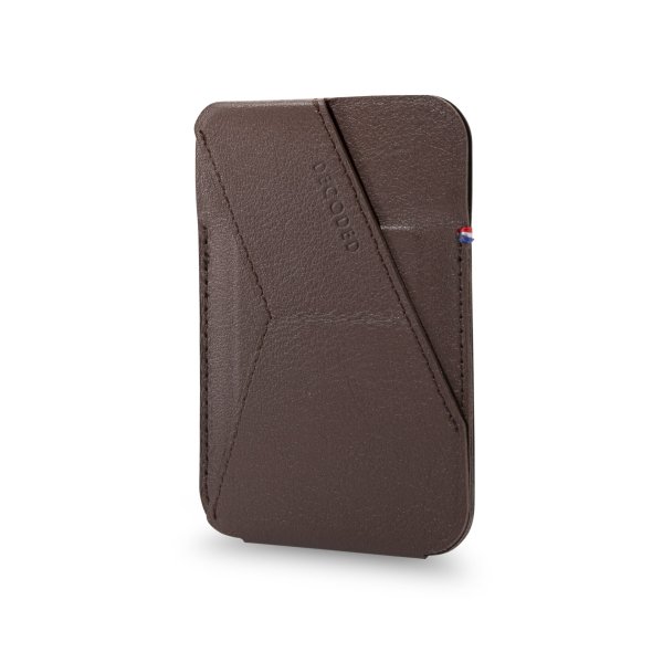 Decoded Leder MagSafe Card Sleeve, Braun