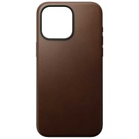 Nomad Modern Leder Case mit MagSafe für iPhone 15 Pro Max Braun