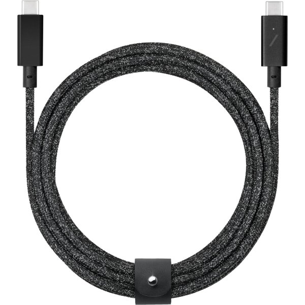 Native Union Belt USB-C auf USB-C Kabel, 240W, 2,4m, Schwarz