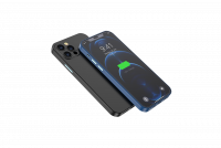 Devia 2 in 1 Ultra-Thin Tempered Glass Protective Case für iPhone 13 Pro Blau