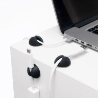 bluelounge CableDrop Kabelclips Schwarz