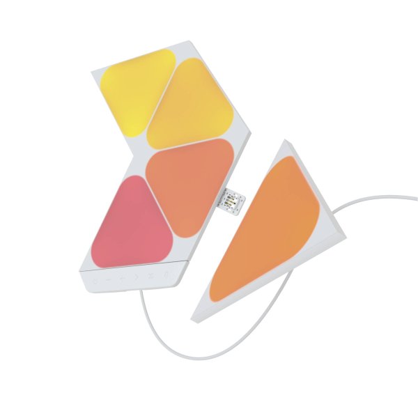 Nanoleaf Shapes Triangles Mini, Apple HomeKit + Amazon Alexa + Google Assistant, Starter Kit (5er Pa