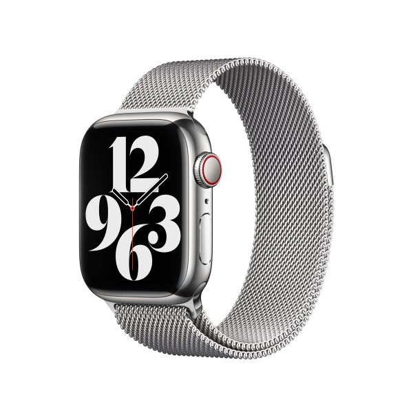 Apple Milanaise Loop Armband für Apple Watch 41 mm, Silber