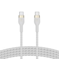 Belkin USB-C auf USB-C Kabel geflochten Weiß