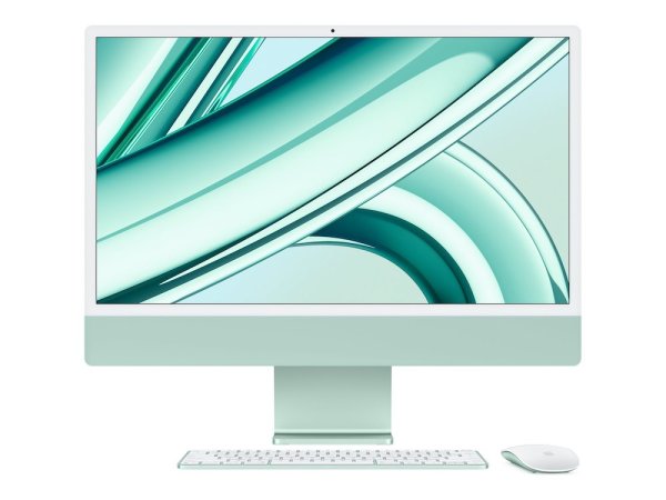 Apple iMac 24“, Grün, M3 Chip mit 8-Core CPU, 8-Core GPU und 16-Core Neural Engine, 16GB, 256GB SSD,