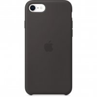 Apple Silikon Case für iPhone SE (2. Gen) Schwarz